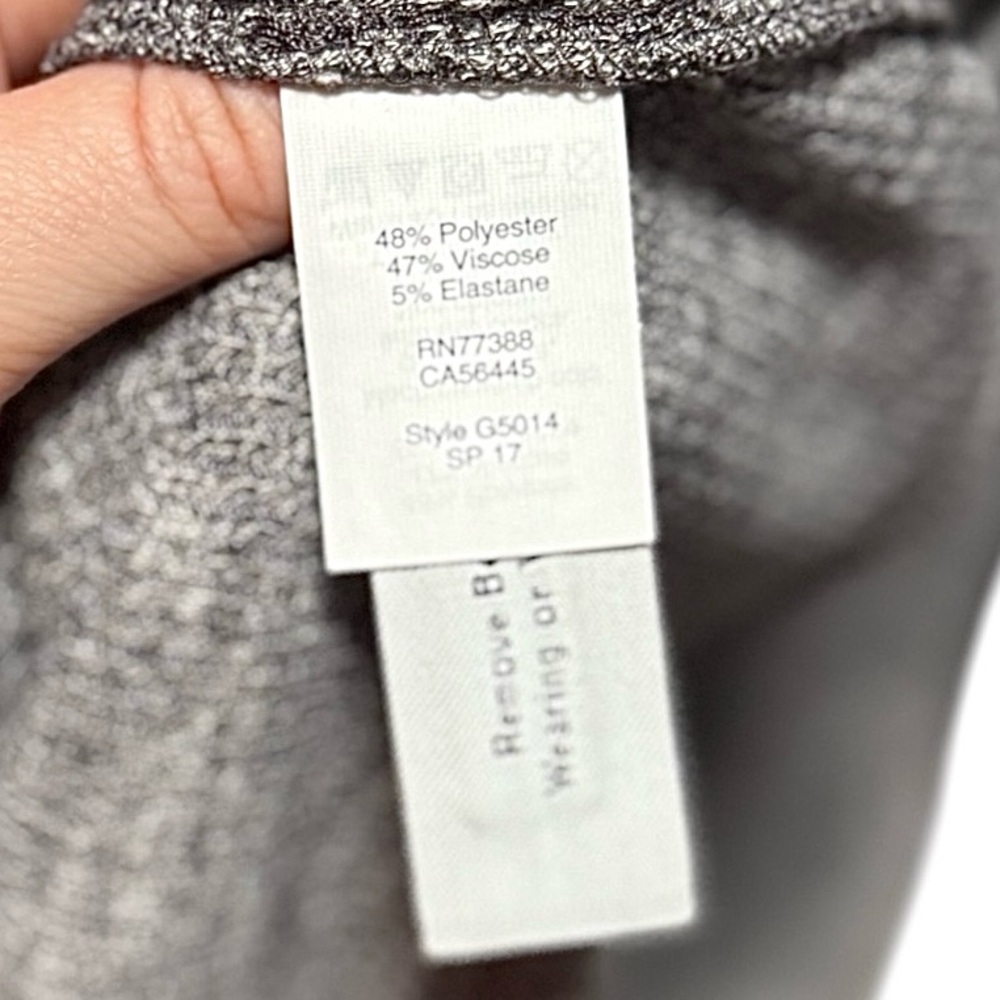 Madewell Gray Ribbed Lightweight Sleeveless Swing Dress Size XS NWOT - Picture 9 of 10